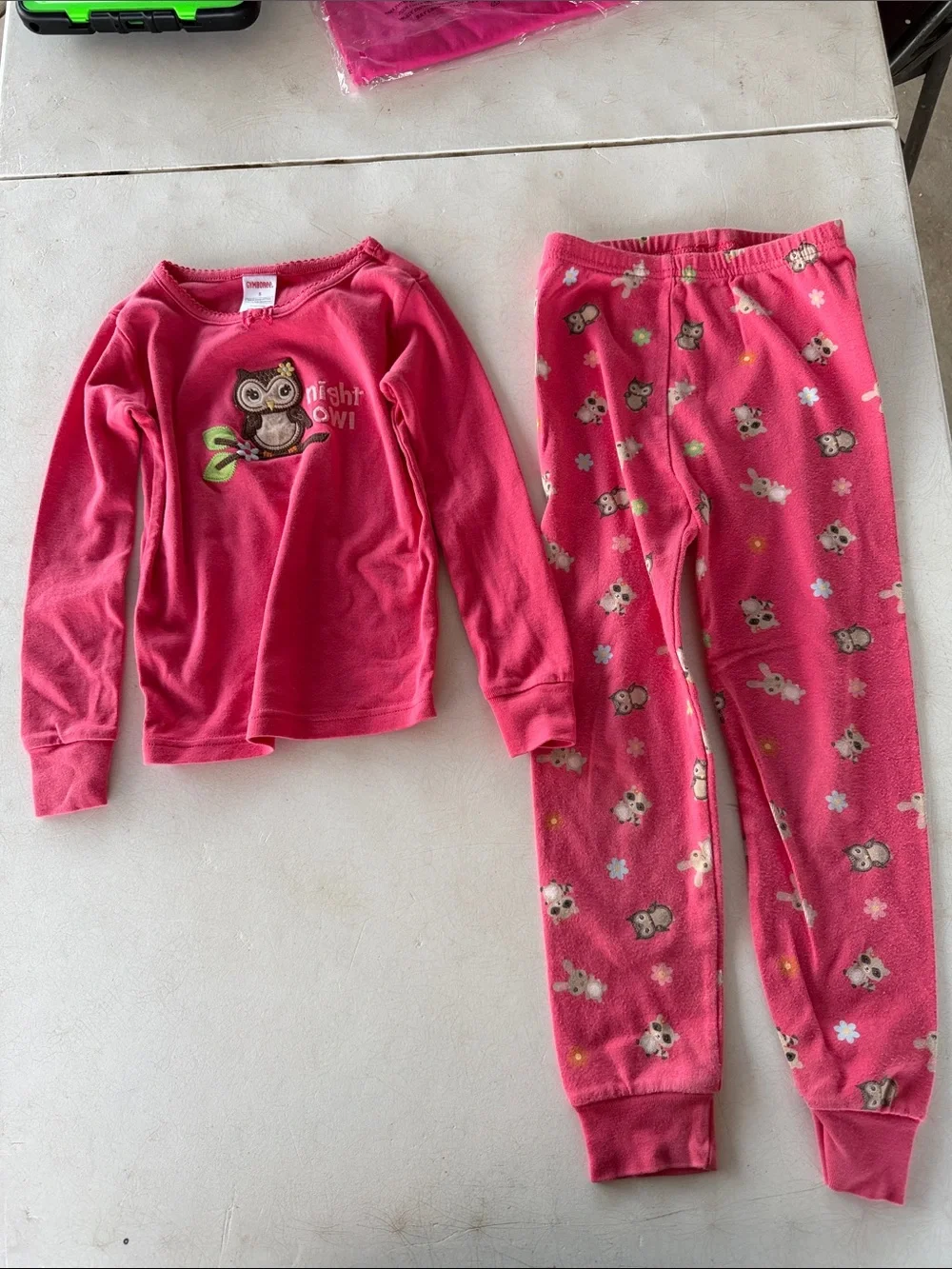 Gymboree Hot Pink Owl Pajama Set